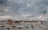 Nuove Canvas Paintings - San Cristoforo, San Michele and Murano, Seen from the Fondamenta Nuove